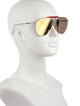 Thom Browne Aviator Mirrored Sunglasses