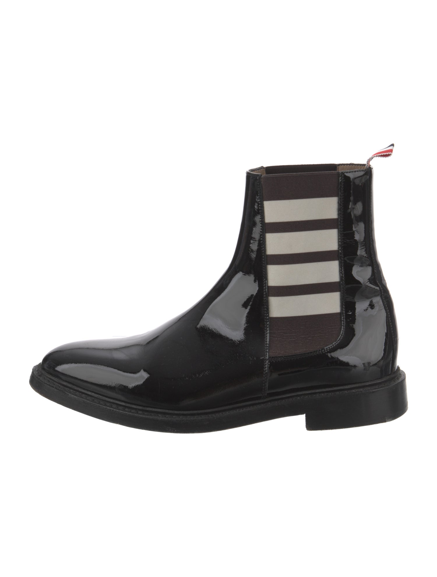 Thom Browne Patent Leather Chelsea Boots