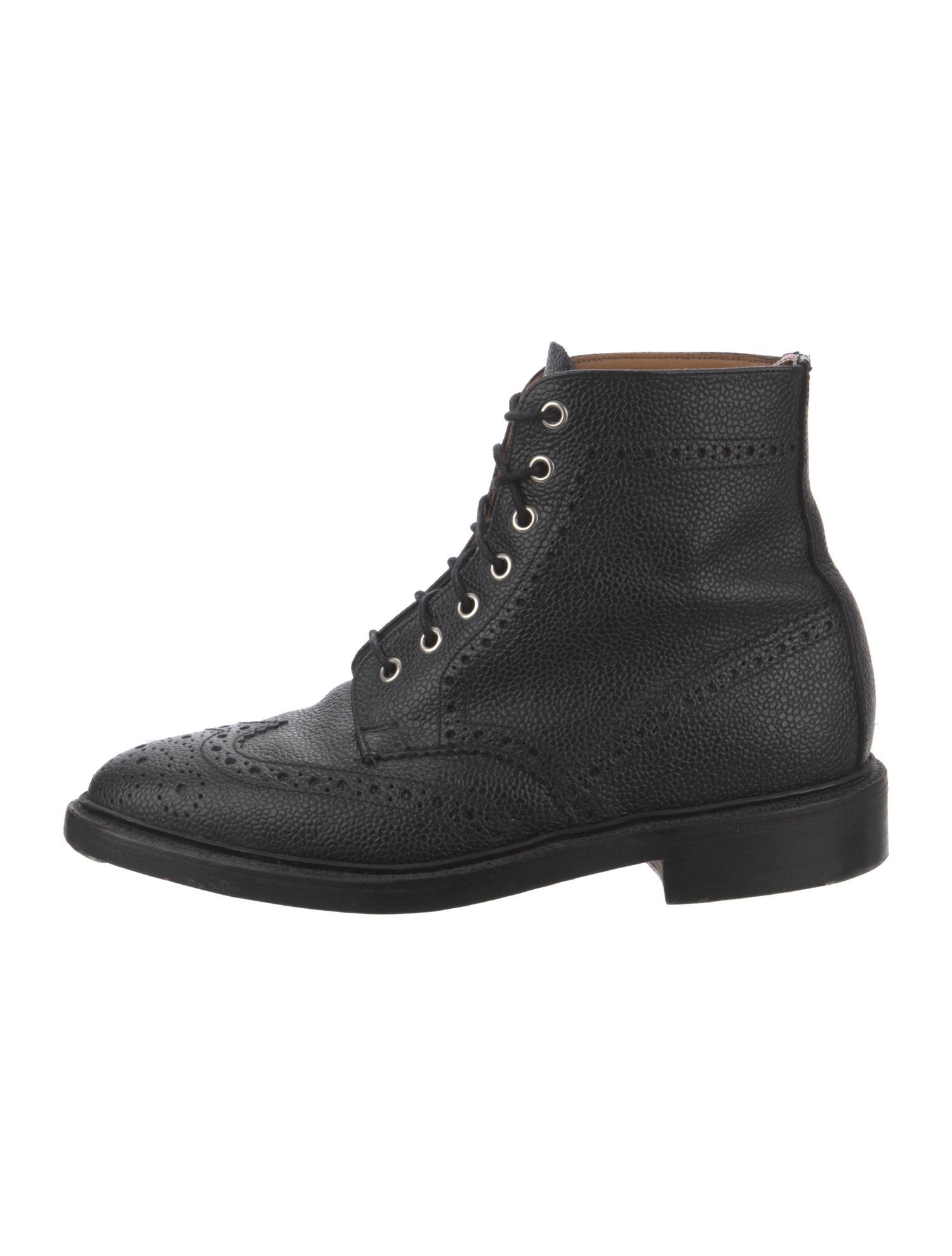 Thom Browne Leather Lace-Up Boots