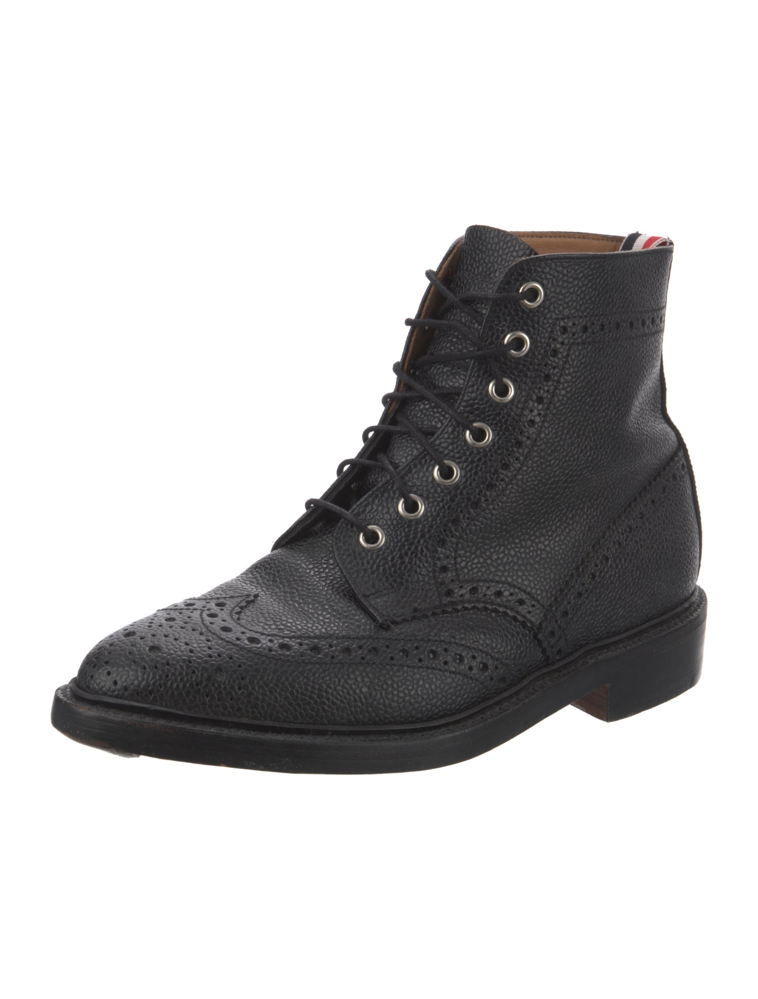 Thom Browne Leather Lace-Up Boots