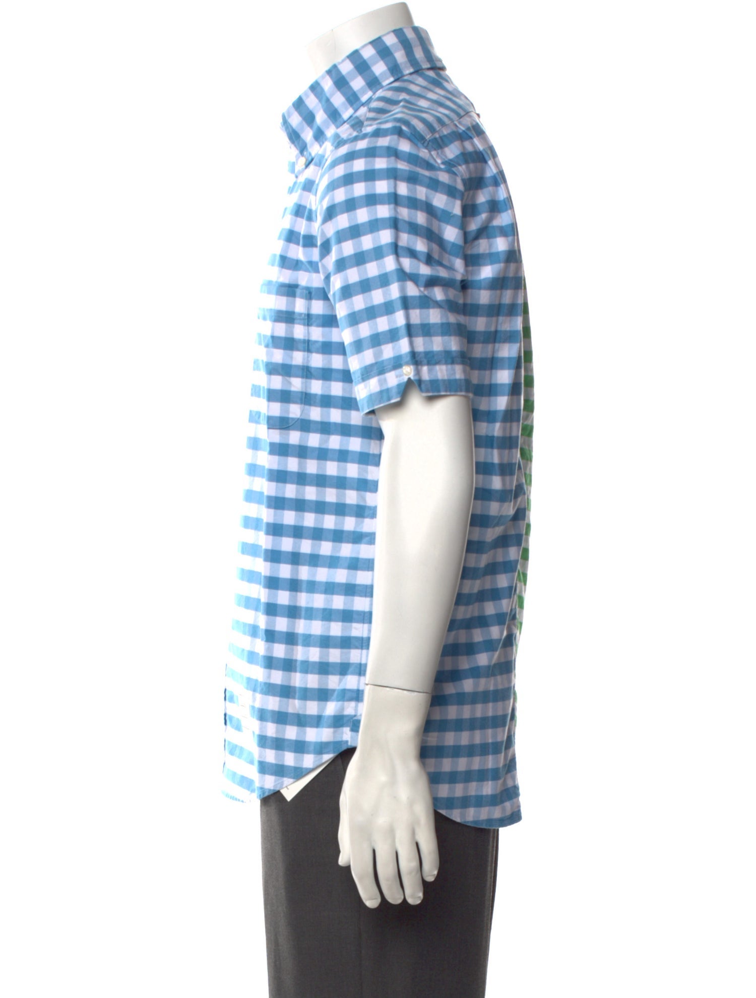 Thom Browne Gingham Plaid Print Shirt
