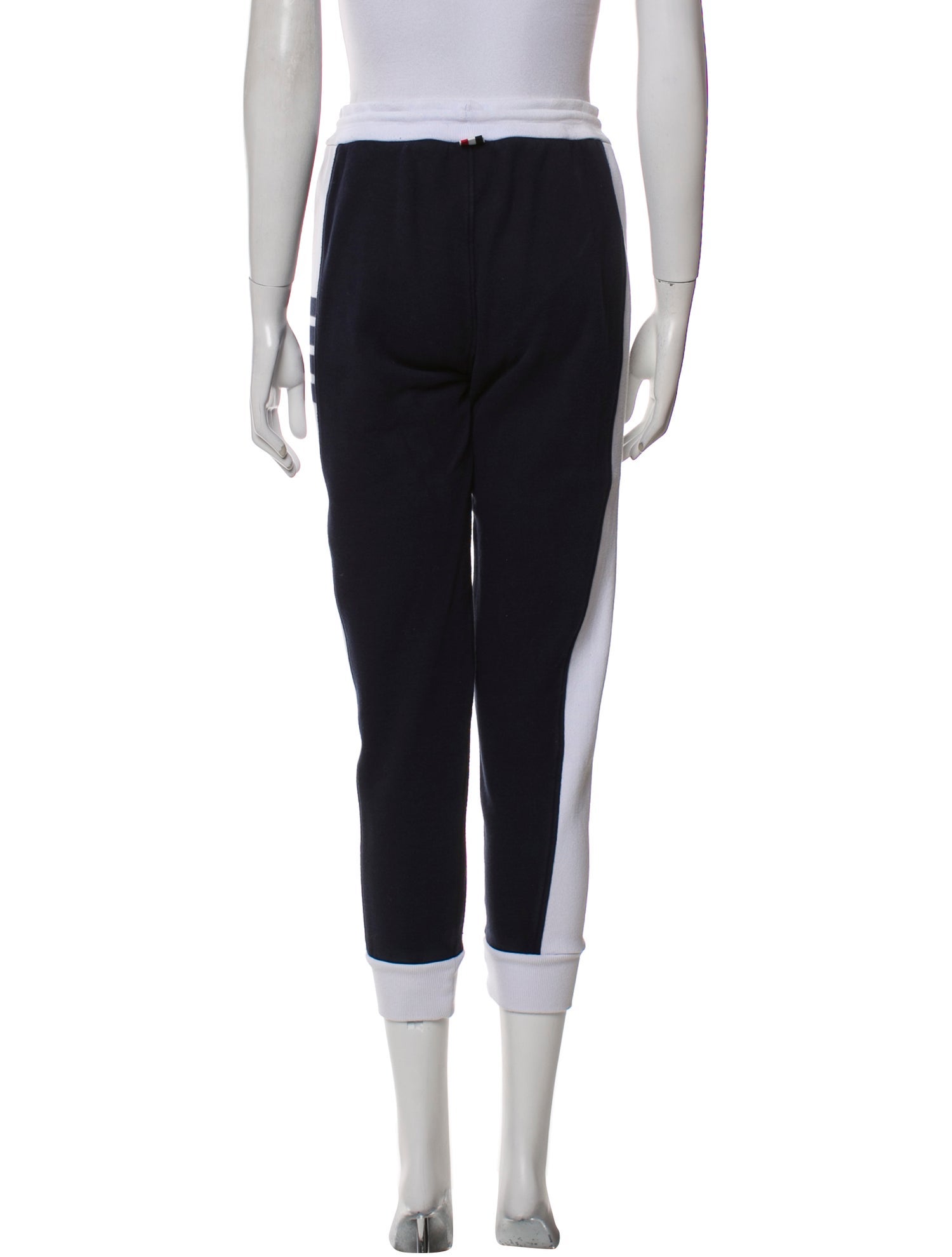 Thom Browne Colorblock Pattern Grosgrain Trim Sweatpants