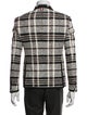 Thom Browne Plaid Print Grosgrain Trim Blazer