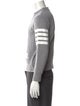 Thom Browne 4-Bar Crewneck Striped Sweatshirt