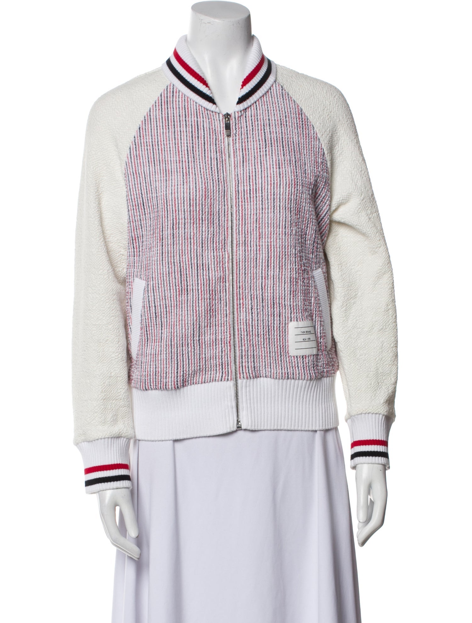 Thom Browne Striped Bomber Jacket