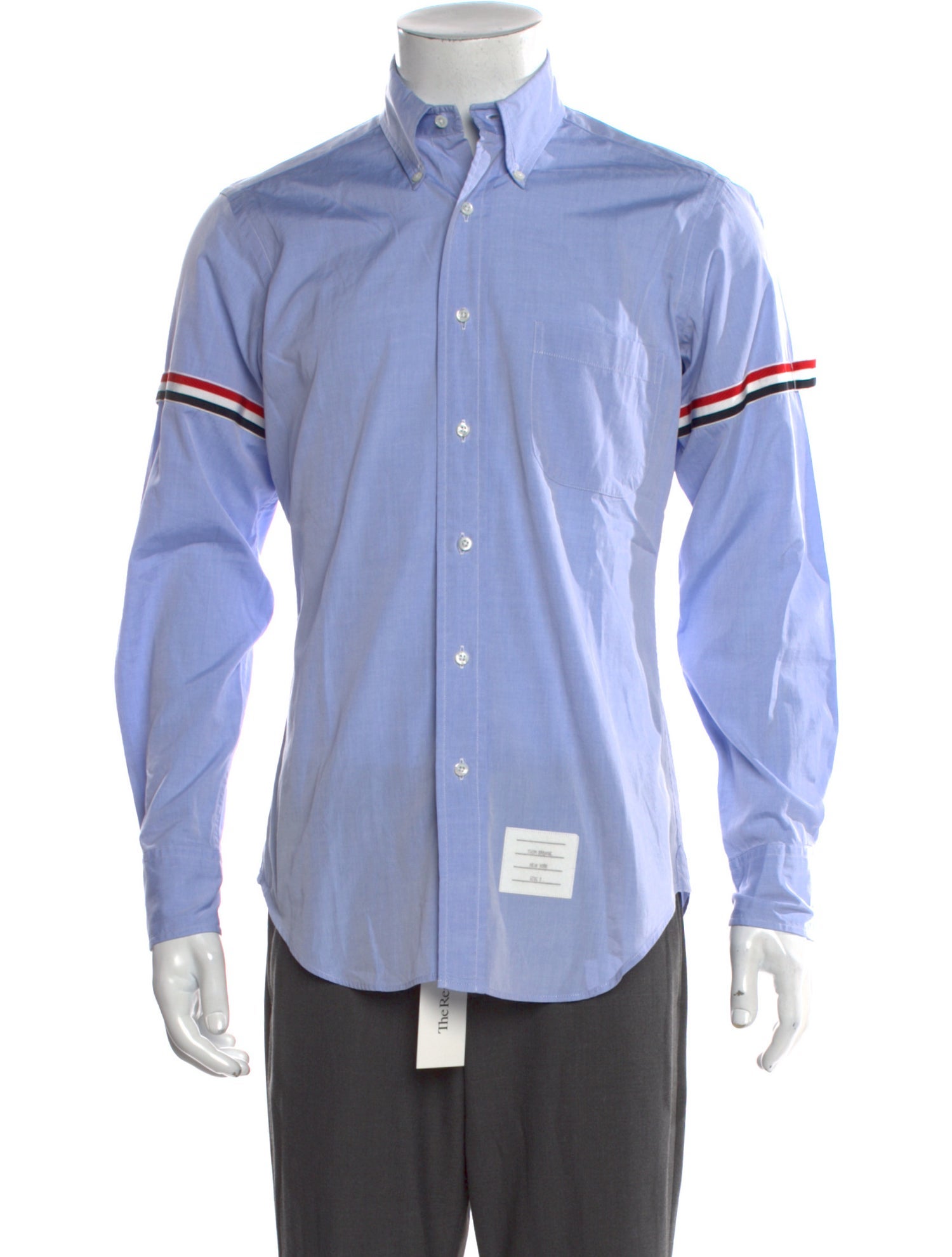 Thom Browne Armband Striped Dress Shirt