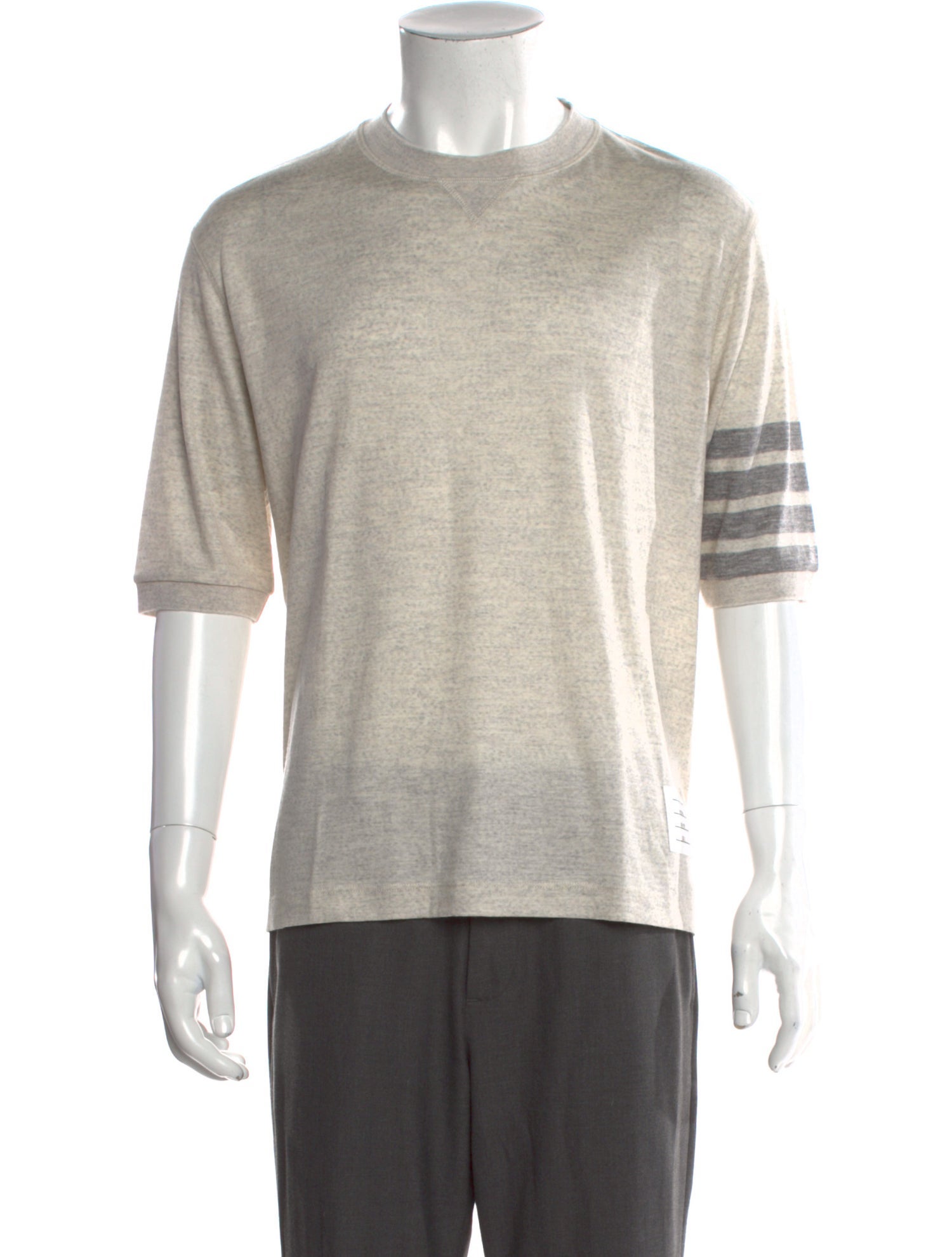 Thom Browne 4 Bar Stripe Virgin Wool T-Shirt w/ Tags
