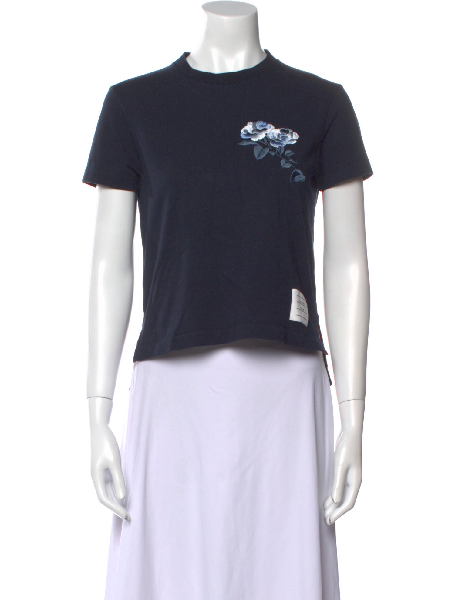 Thom Browne Graphic Print Crew Neck T-Shirt