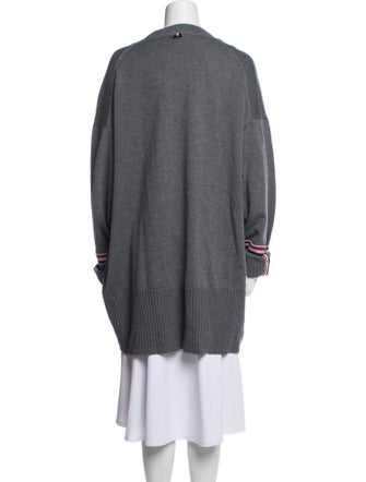 Thom Browne Virgin Wool V-Neck Sweater