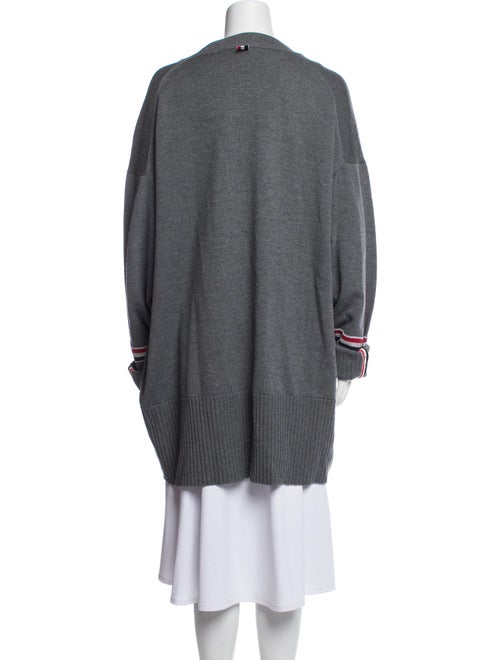 Thom Browne Virgin Wool V-Neck Sweater
