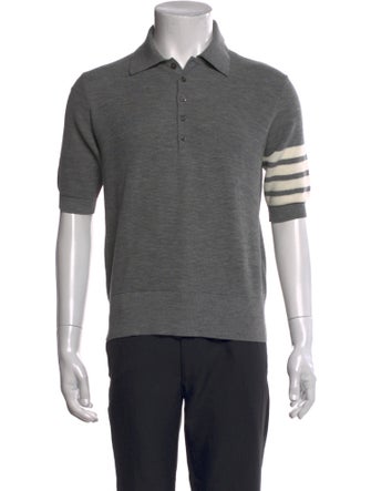 Thom Browne Virgin Wool Collar Polo Shirt