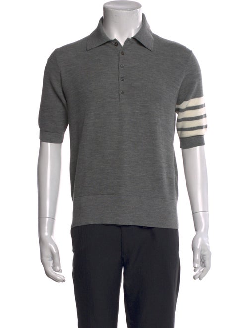 Thom Browne Virgin Wool Collar Polo Shirt
