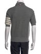 Thom Browne Virgin Wool Collar Polo Shirt