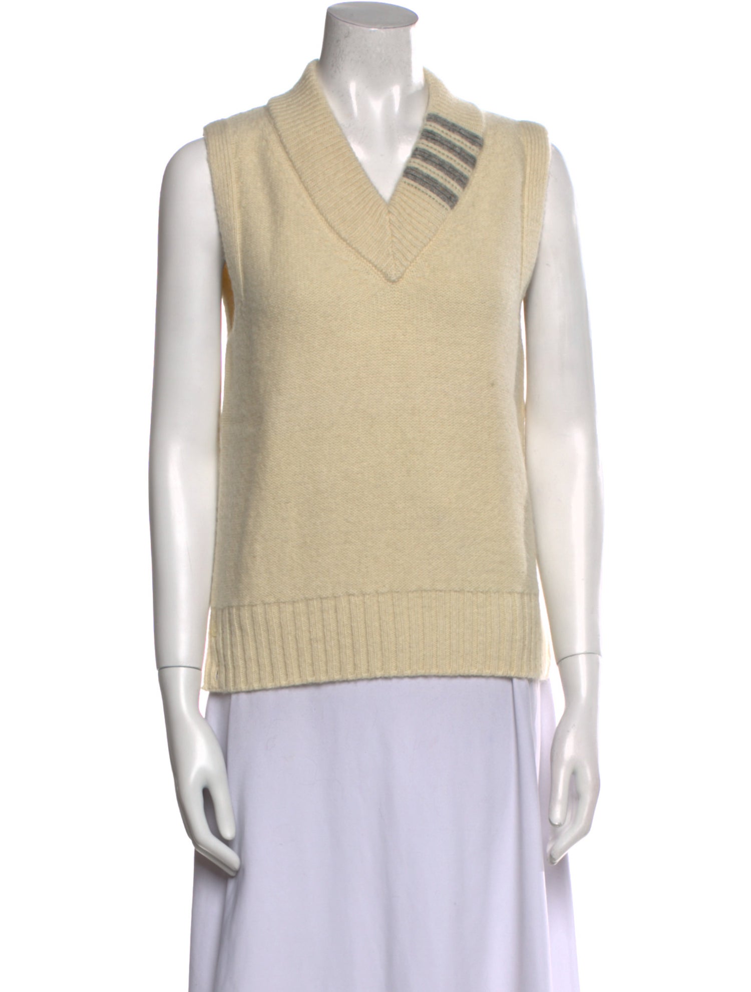 Thom Browne Wool V-Neck Sweater Vest
