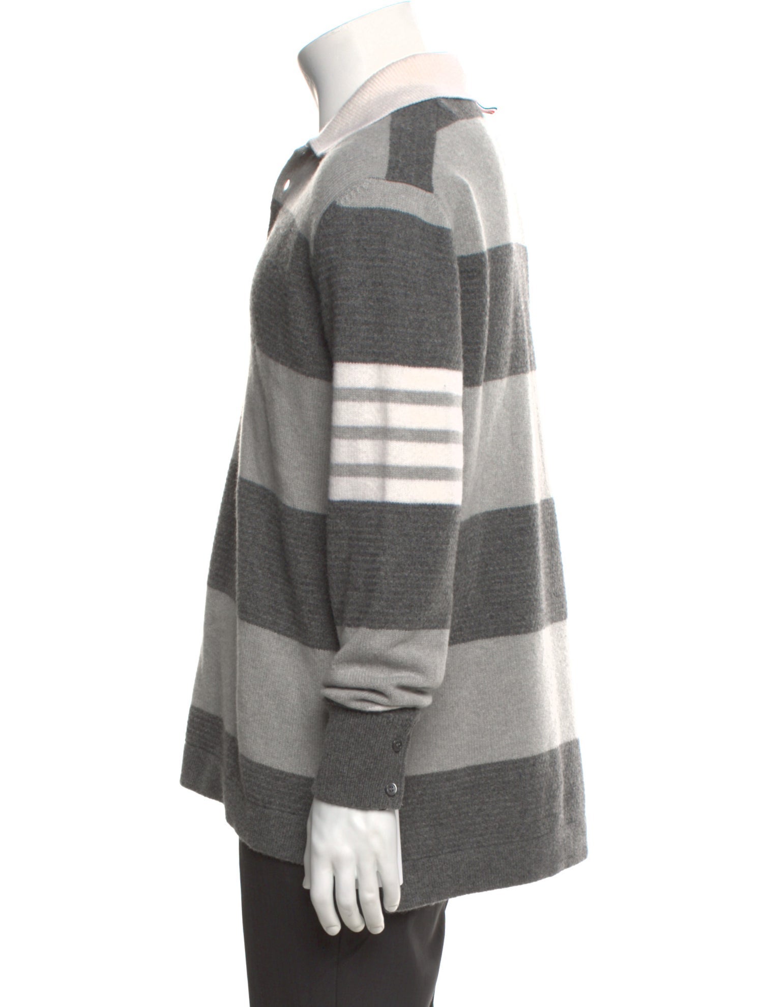 Thom Browne 4-Bar Virgin Wool Polo Sweater w/ Tags