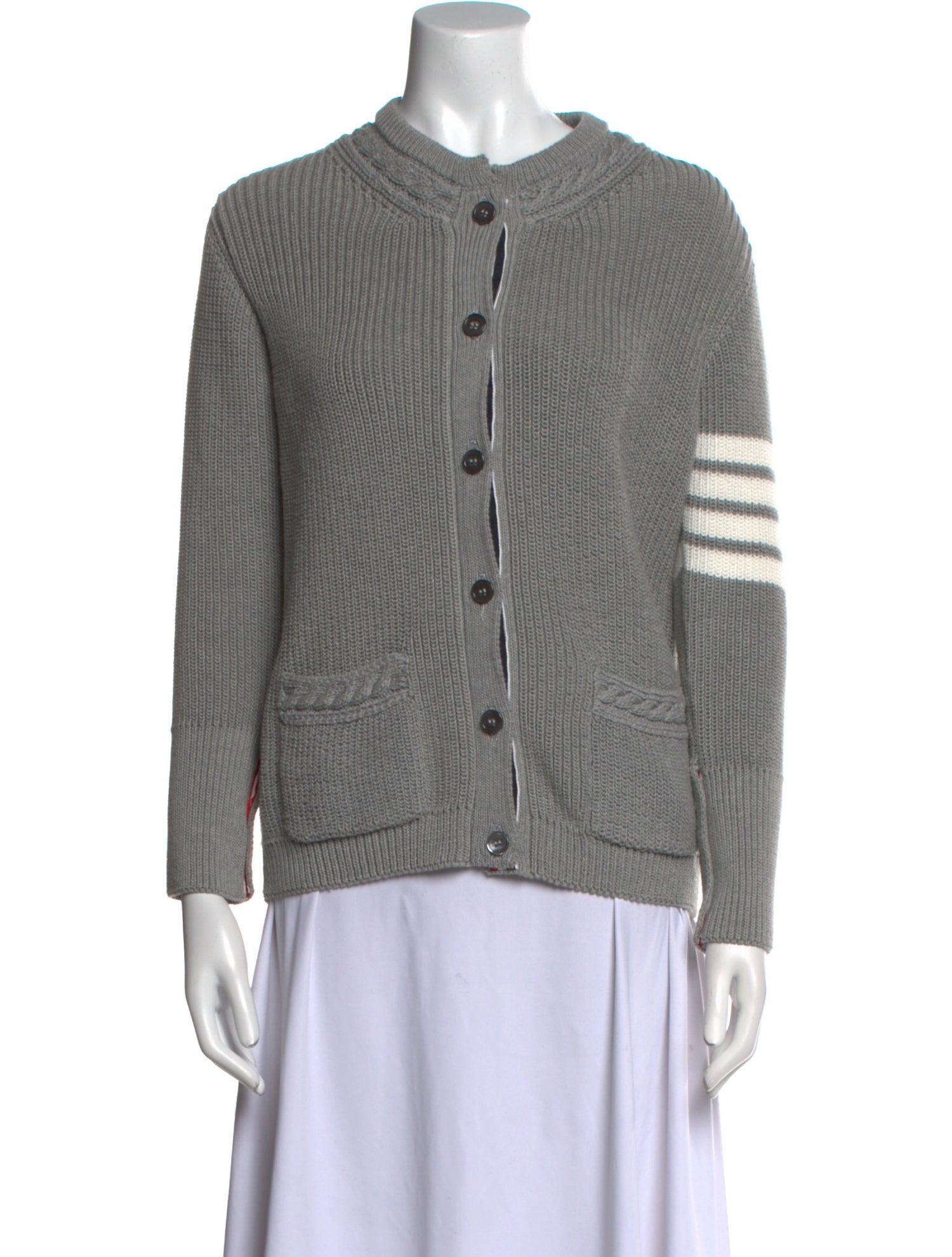 Thom Browne Graphic Print Crew Neck Sweater