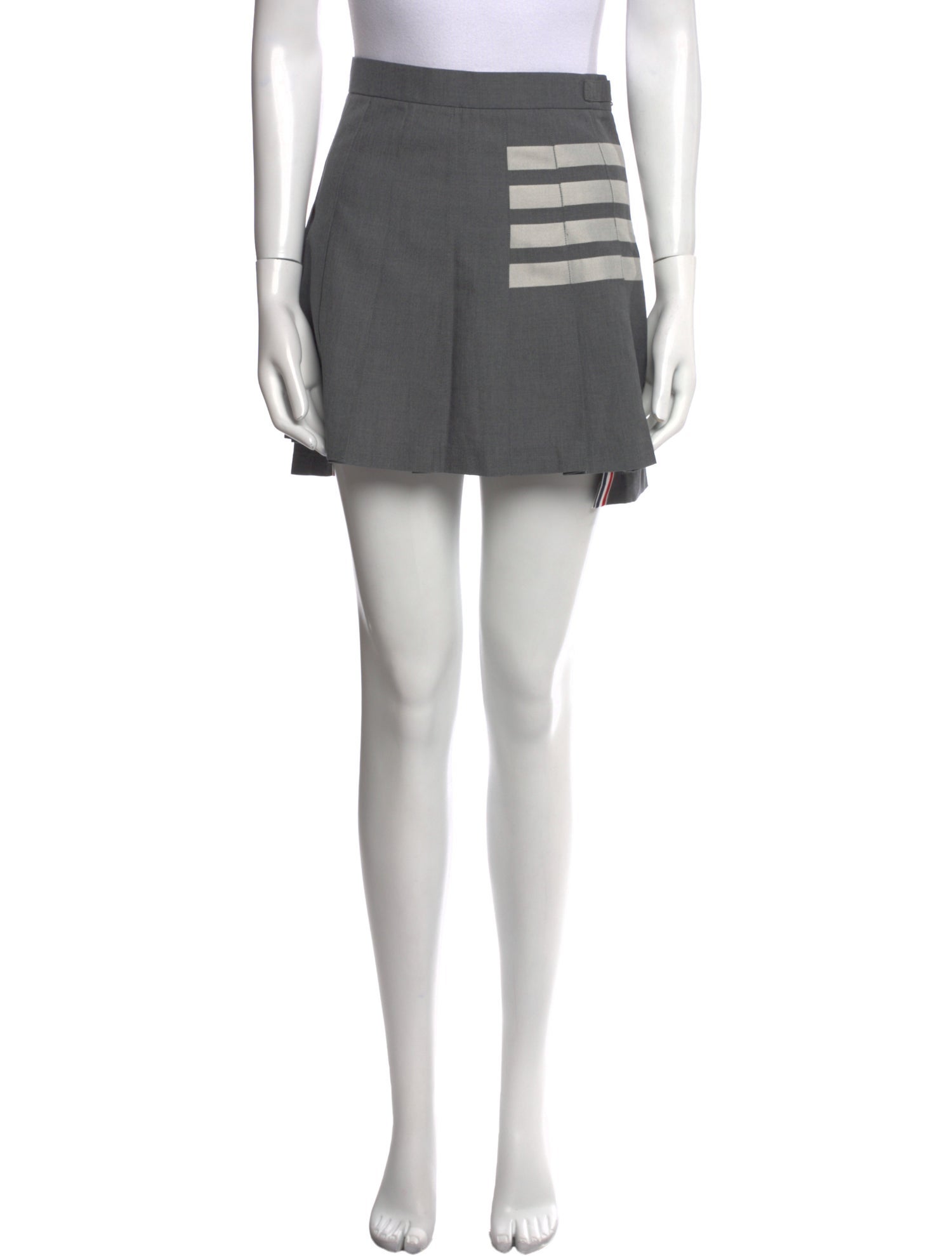 Thom Browne Pleated Accents Mini Skirt