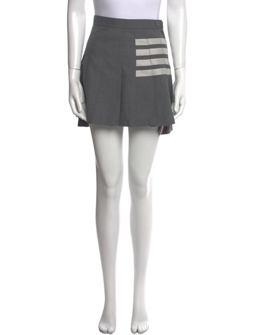Thom Browne Pleated Accents Mini Skirt