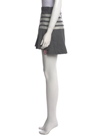 Thom Browne Pleated Accents Mini Skirt