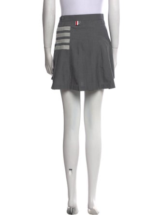 Thom Browne Pleated Accents Mini Skirt