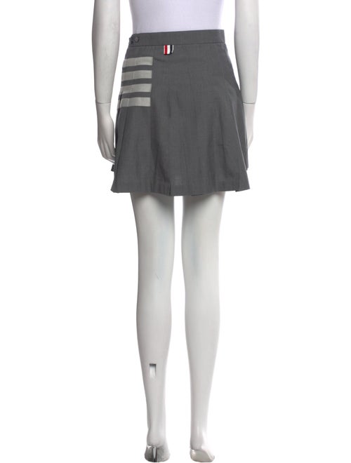 Thom Browne Pleated Accents Mini Skirt