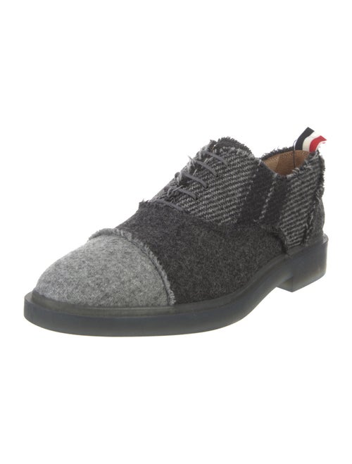 Thom Browne Wool Raw-Edge Trim Brogues