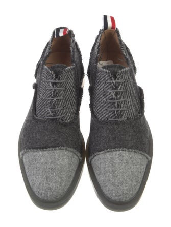 Thom Browne Wool Raw-Edge Trim Brogues