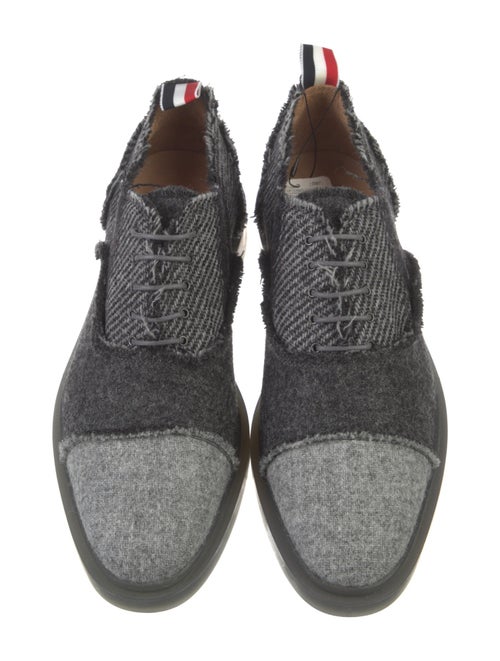 Thom Browne Wool Raw-Edge Trim Brogues