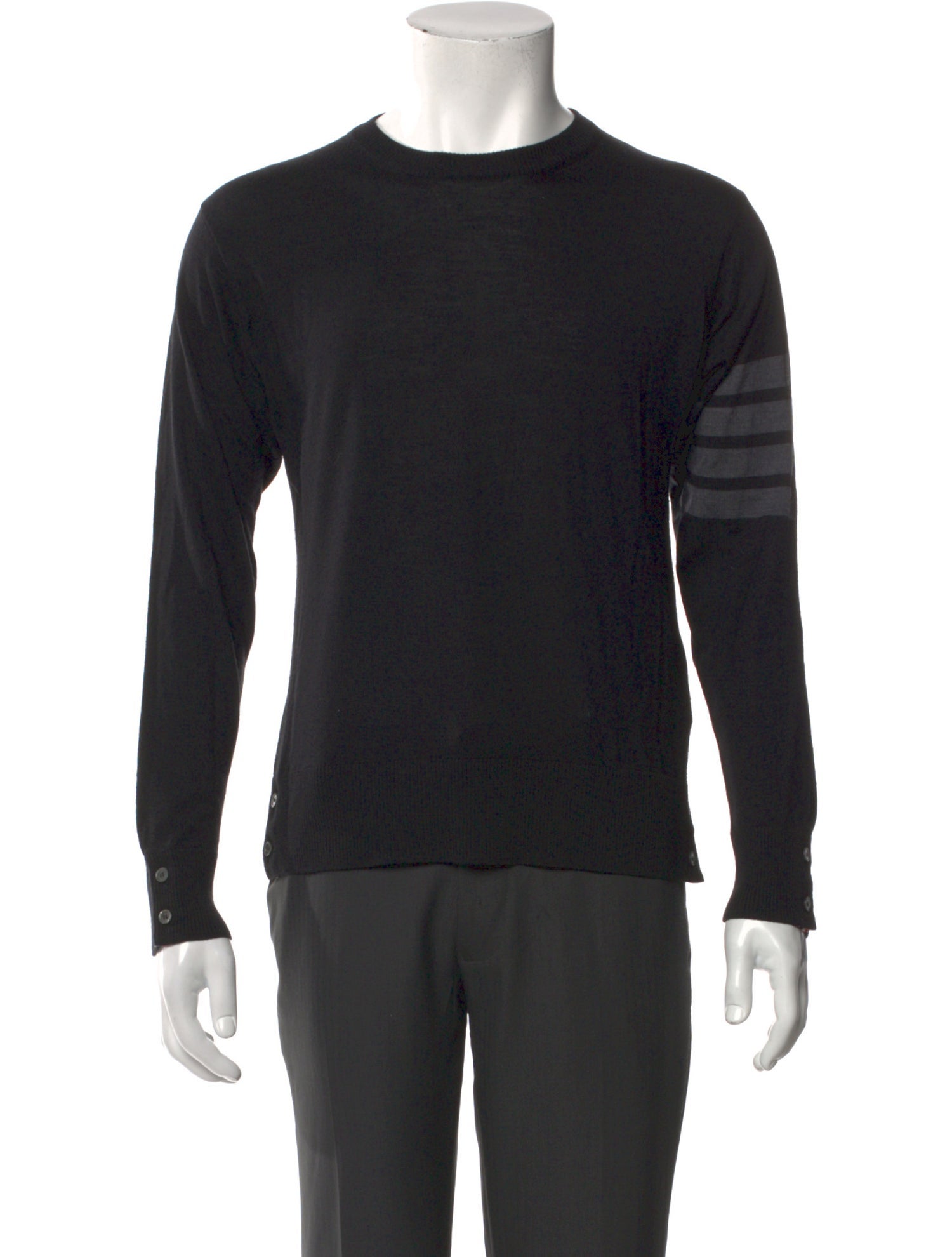 Thom Browne Merino Wool Crew Neck Pullover