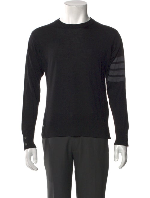 Thom Browne Merino Wool Crew Neck Pullover