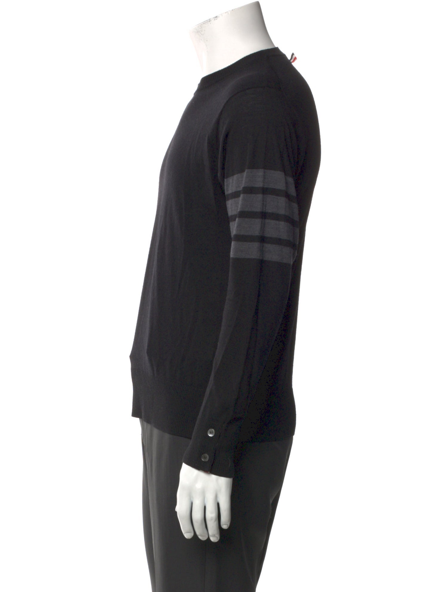 Thom Browne Merino Wool Crew Neck Pullover