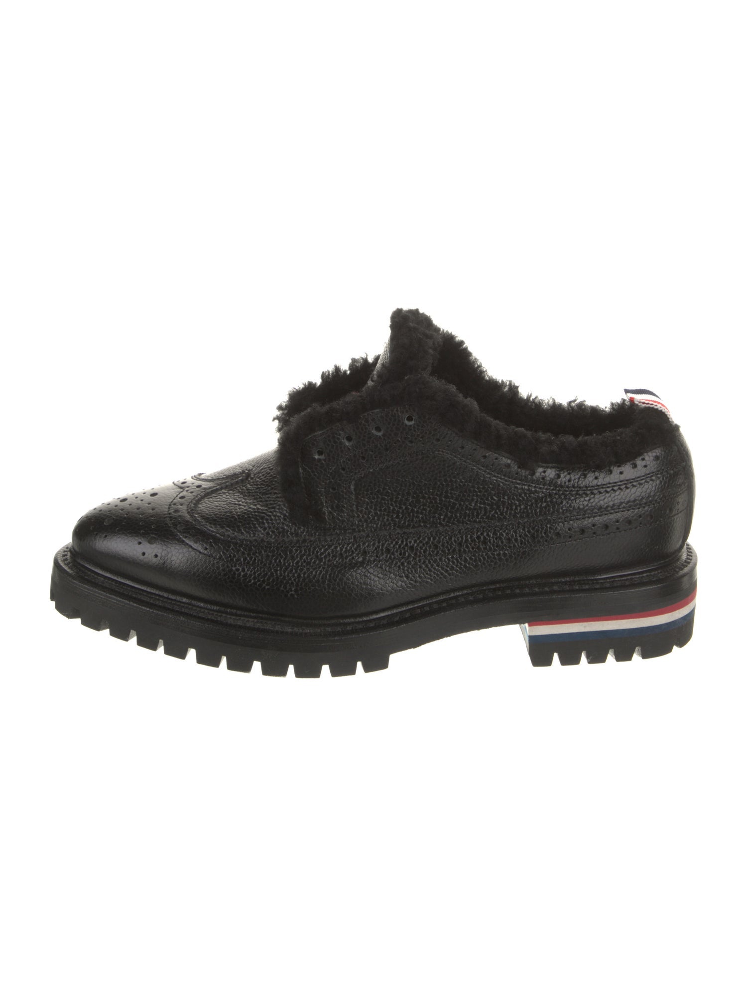 Thom Browne Leather Striped Oxfords