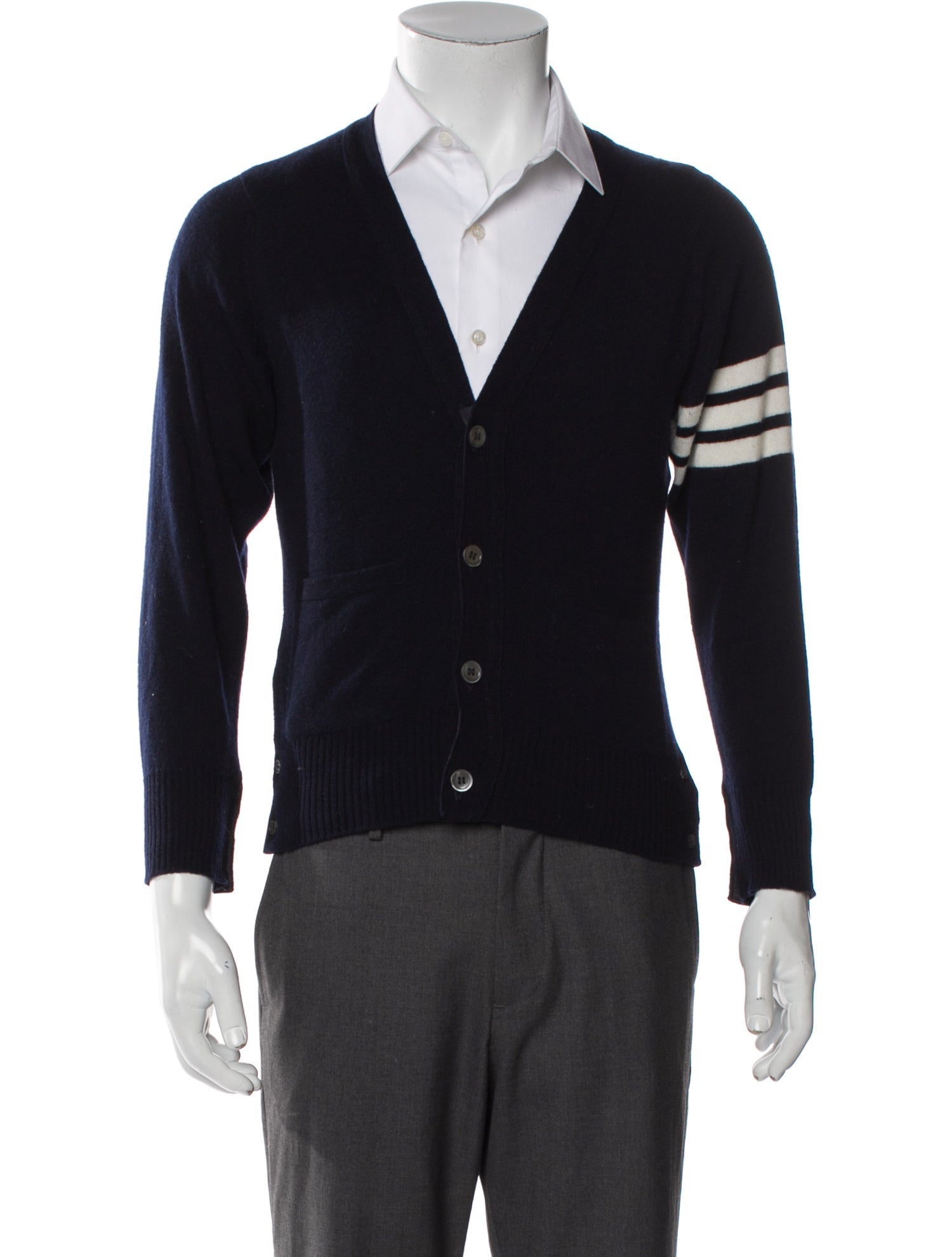 Thom Browne Cashmere Striped Cardigan