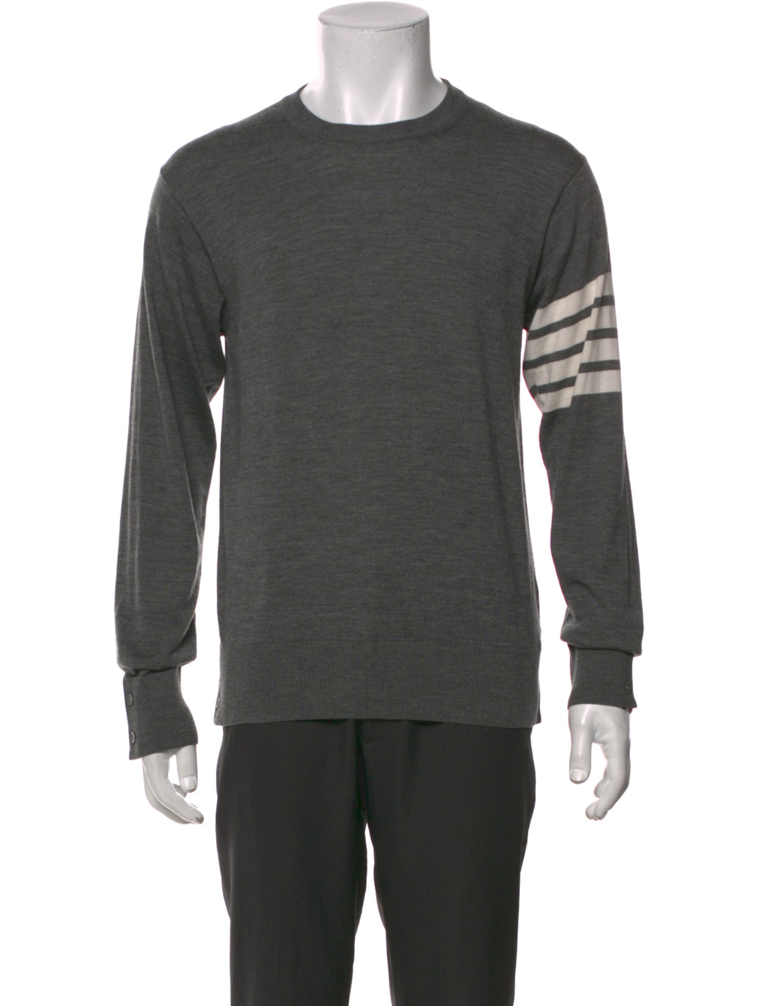 Thom Browne Crew Neck Long Sleeve Pullover