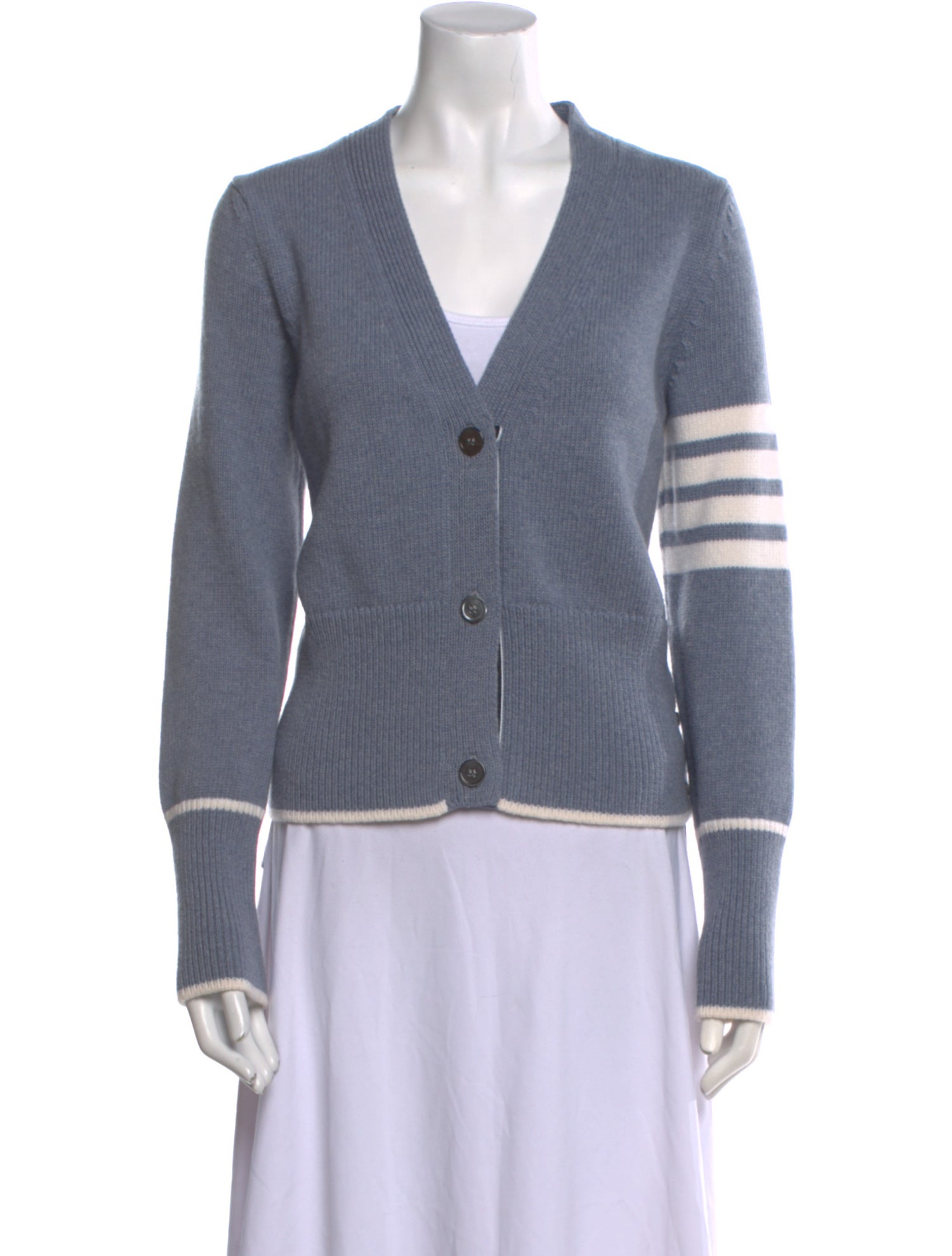 Thom Browne Sail Boat Icon Virgin Wool Sweater