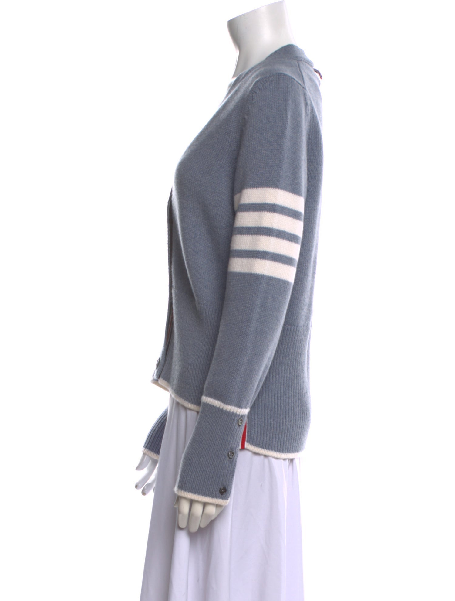 Thom Browne Sail Boat Icon Virgin Wool Sweater