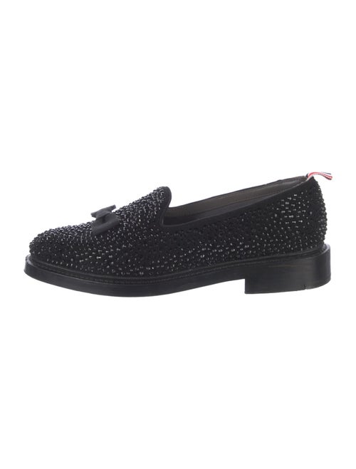 Thom Browne Leather Bow Accents Loafers