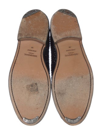 Thom Browne Leather Bow Accents Loafers