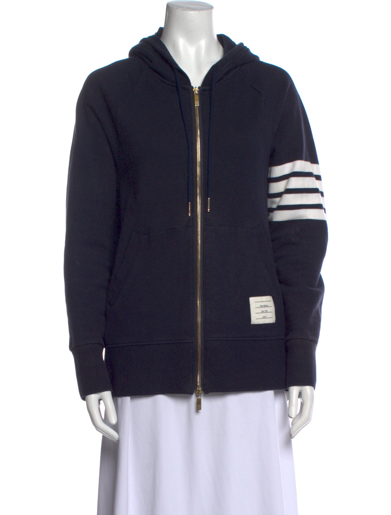 Thom Browne Striped Crew Neck Hoodie