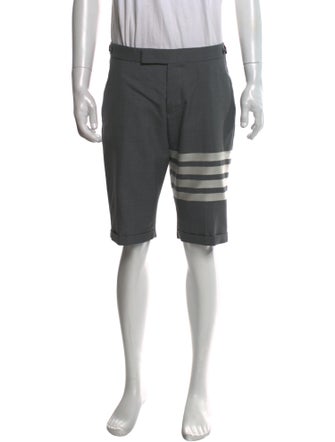 Thom Browne Wool Flat Front Shorts