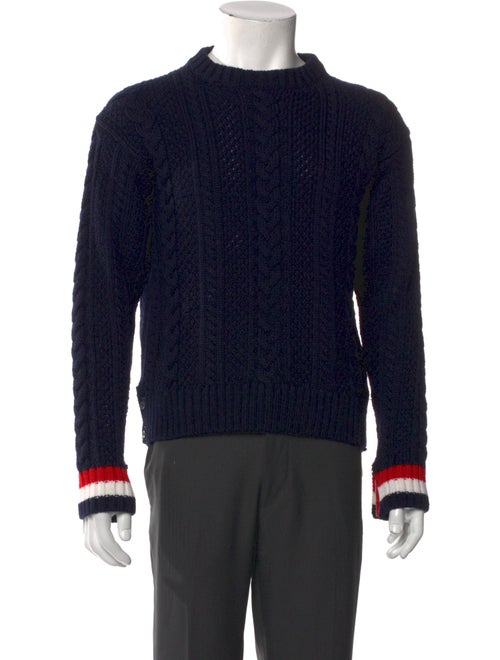 Thom Browne Wool Crew Neck Pullover