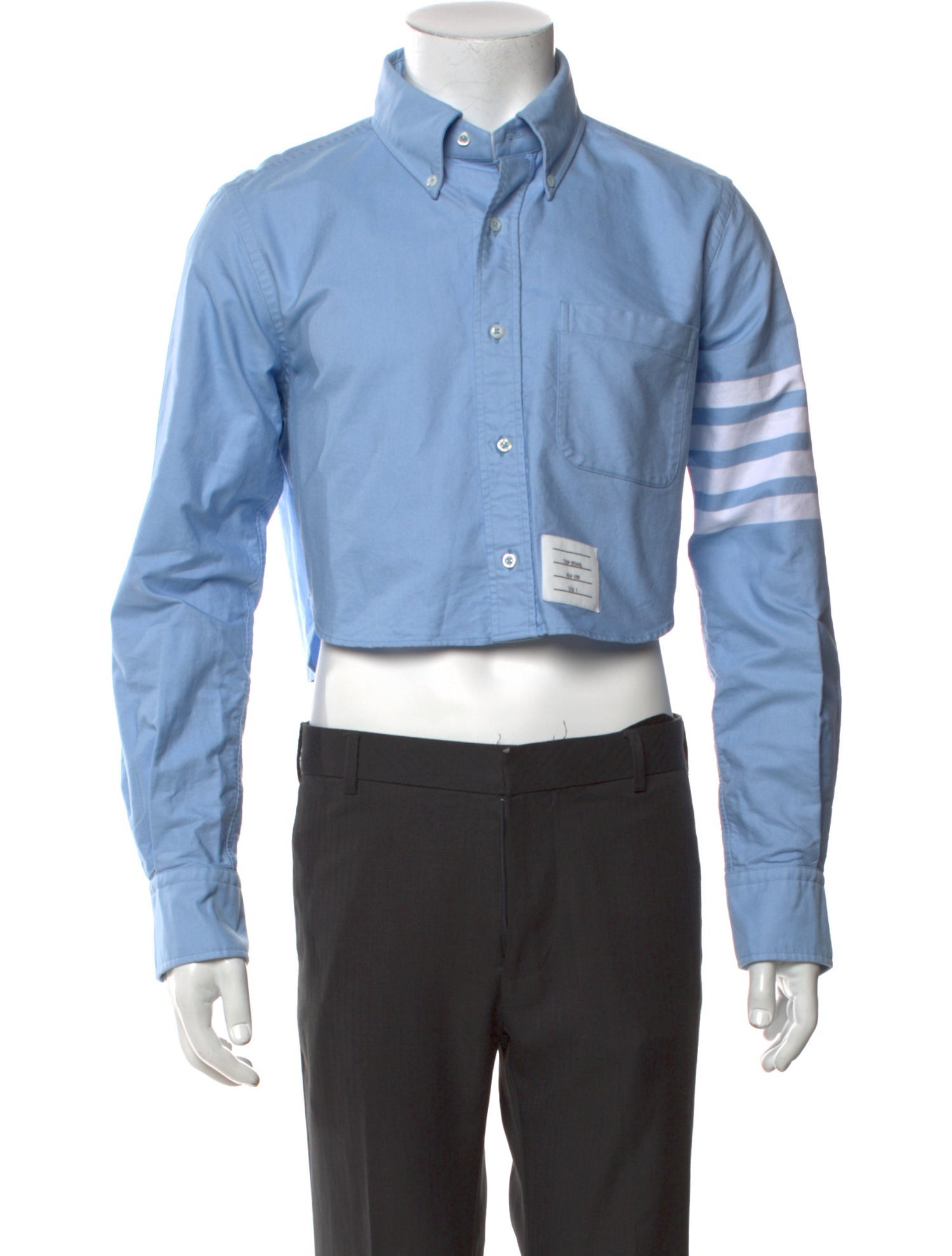 Thom Browne Striped Long Sleeve Shirt