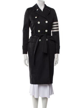 Thom Browne 4 Bar Stripe Trench Coat