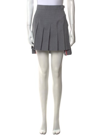 Thom Browne Grosgrain Trim Mini Skirt