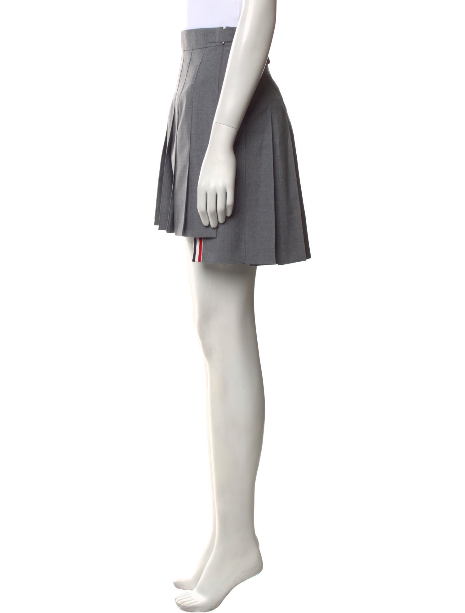 Thom Browne Grosgrain Trim Mini Skirt
