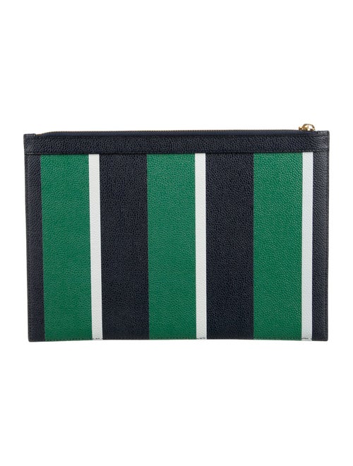 Thom Browne printed leather laptop case