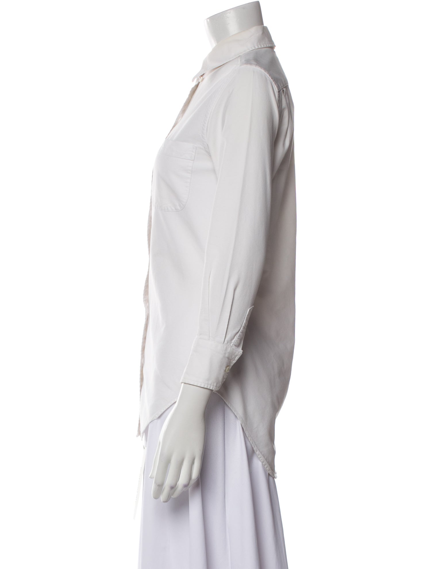 Thom Browne Three-Quarter Sleeve Button-Up Top