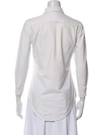 Thom Browne Three-Quarter Sleeve Button-Up Top