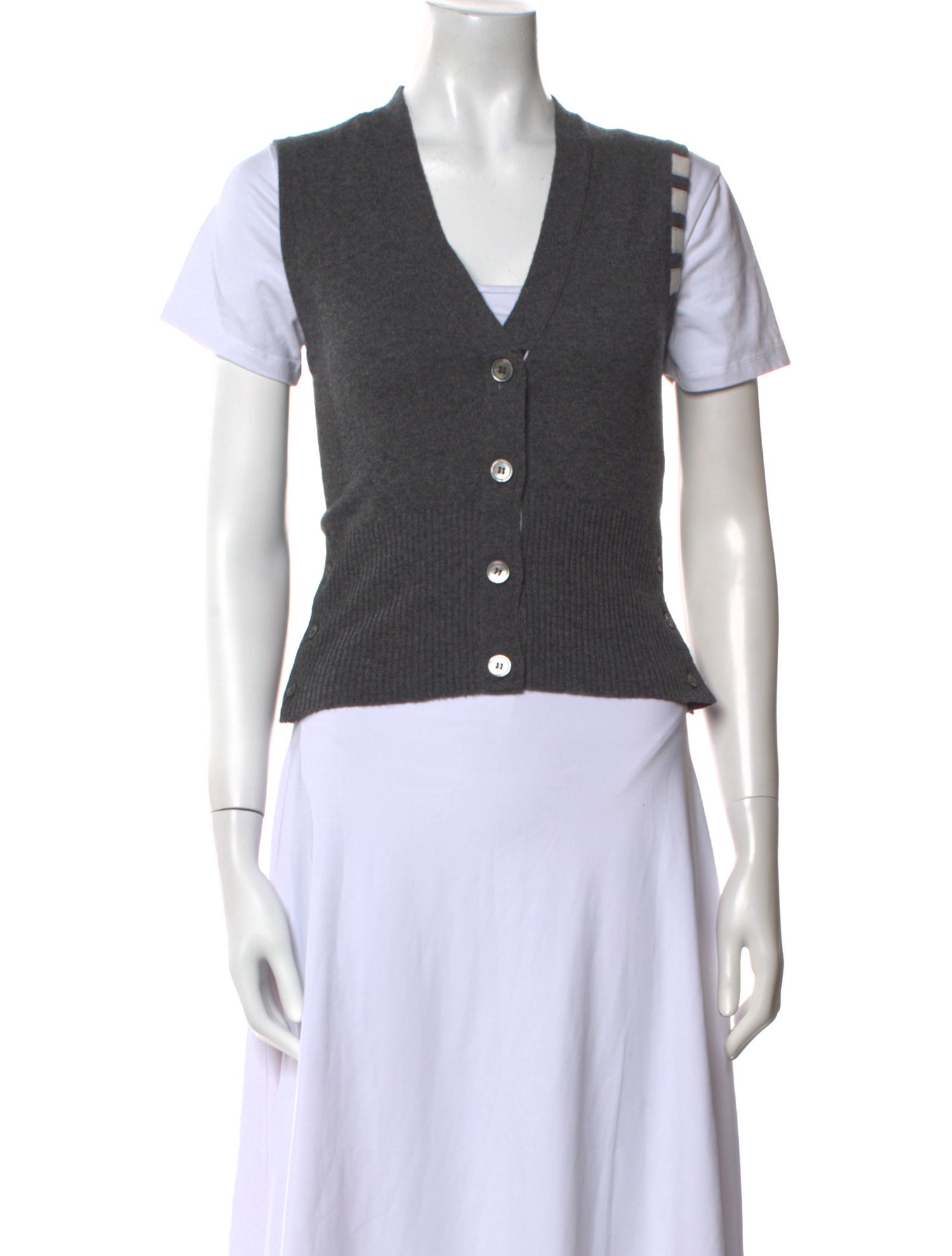 Thom Browne 4-Bar Cashmere Sweater