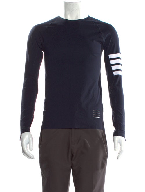 Thom Browne 4-Bar Colorblock Pattern T-Shirt